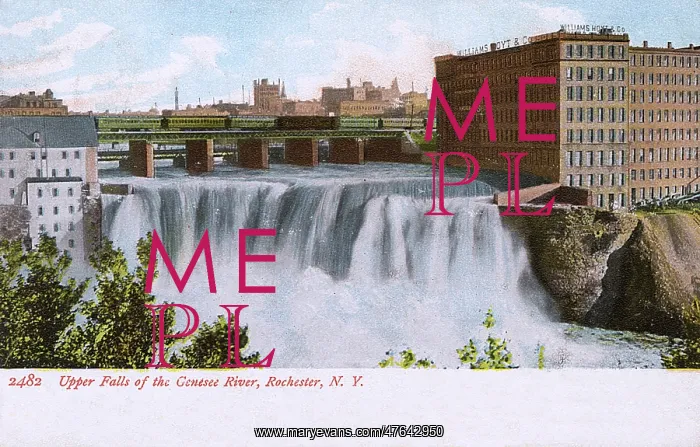 : Falls of Genesee River, Rochester, New York State, USA : Falls of Genesee River, Rochester, New York State, USA