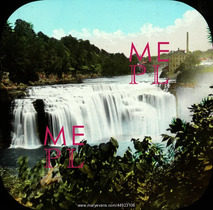 : Falls the Genesee River, Rochester, USA : Falls the Genesee River, Rochester, USA