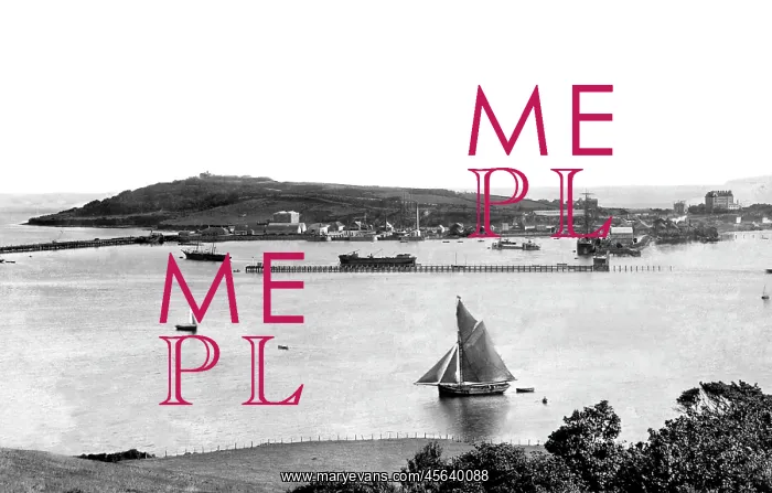  : Falmouth, Pendennis Head from Trefusis 1895