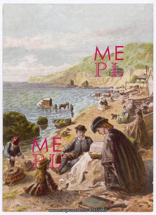  : Family on a Beach - circa 1860