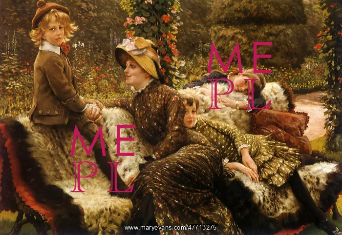  : Family on Bench, by Tissot