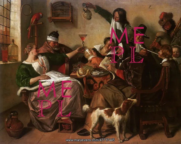 : Family Celebration, by Jan Steen : Family Celebration, by Jan Steen