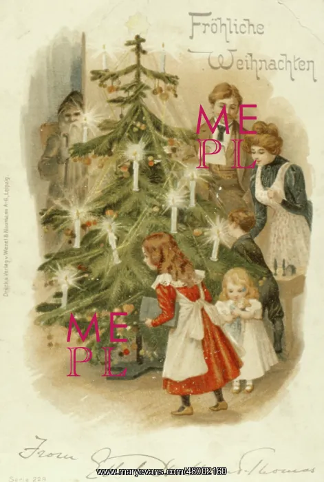 : Family around the Christmas tree : Family around the Christmas tree