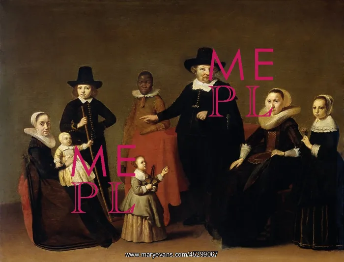 : Family Group with a Black Man : Family Group with a Black Man