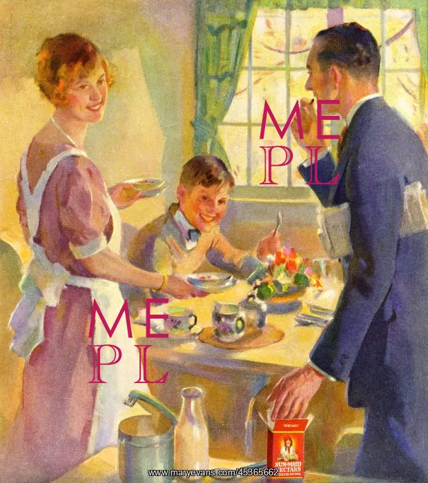  : Family having breakfast