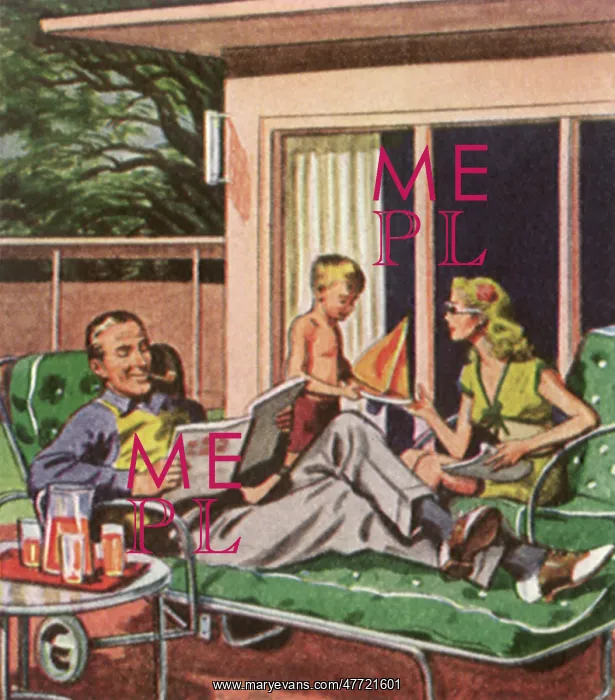  : Family Relaxes on Patio