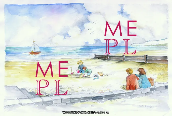 : Family at the seaside : Family at the seaside