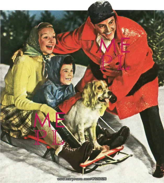  : Family on Sled
