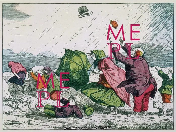  : FAMILY IN STORM 1855