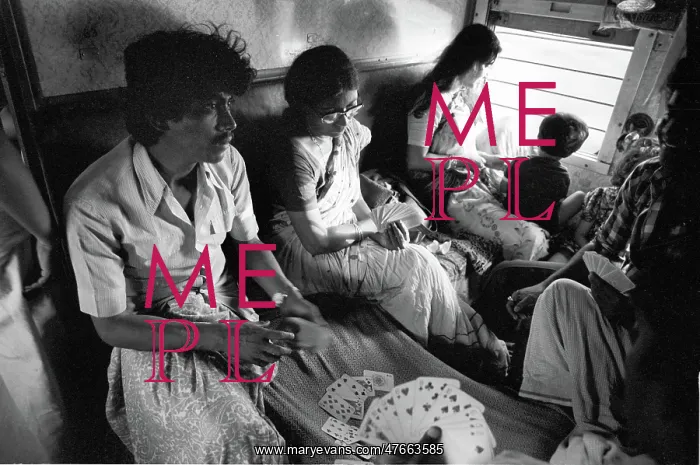 : Family on train, India : Family on train, India