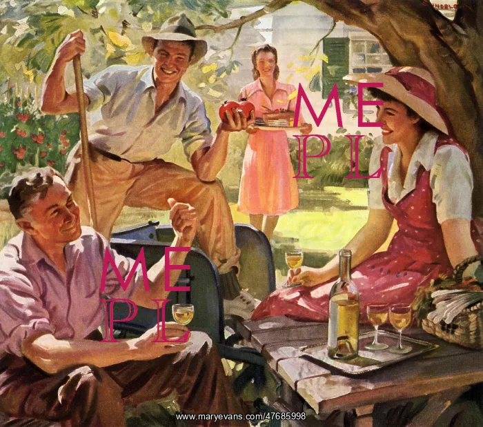 : Family in Yard : Family in Yard