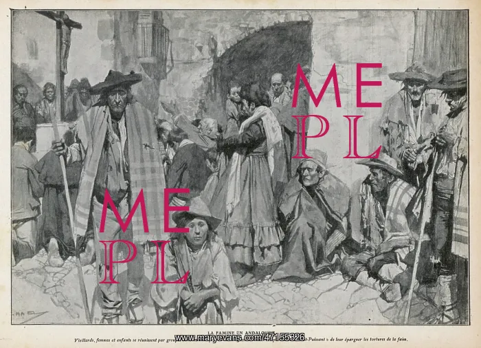 : FAMINE IN SPAIN 1905 : FAMINE IN SPAIN 1905
