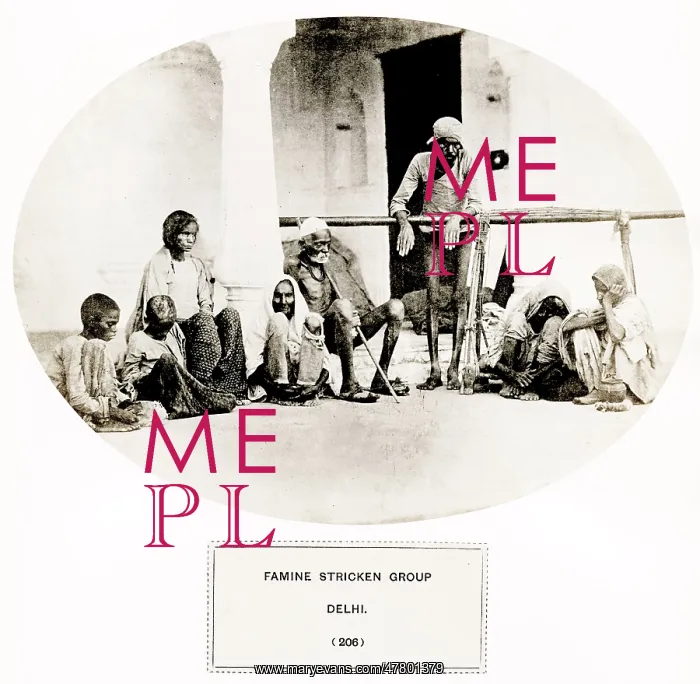  : Famine stricken group, Delhi, India