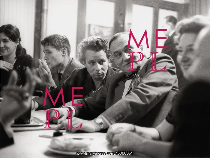 : Famous authors sitting in Cafe Hawelka : Famous authors sitting in Cafe Hawelka