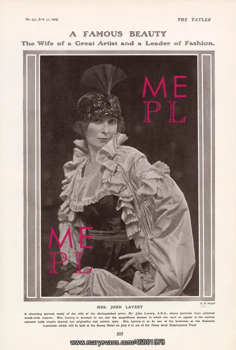 : A Famous Beauty - Hazel Lavery : A Famous Beauty - Hazel Lavery