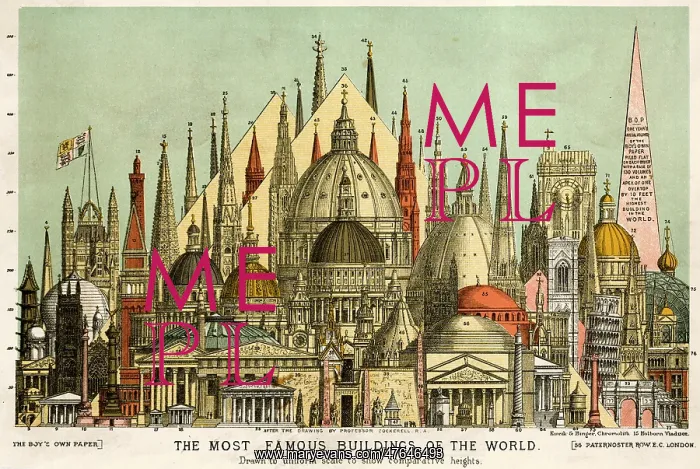 : The Most Famous Buildings of the World 1885 : The Most Famous Buildings of the World 1885