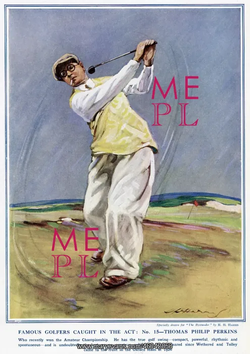 : Famous Golfers Caught In The Act. No. 18. Thomas Philip Perk : Famous Golfers Caught In The Act. No. 18. Thomas Philip Perk