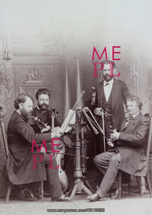 : The famous Joachim-Quartet of the Hungarian : The famous Joachim-Quartet of the Hungarian