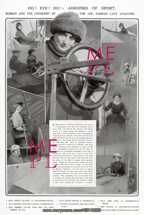 : Famous Lady Aviators 1909 : Famous Lady Aviators 1909