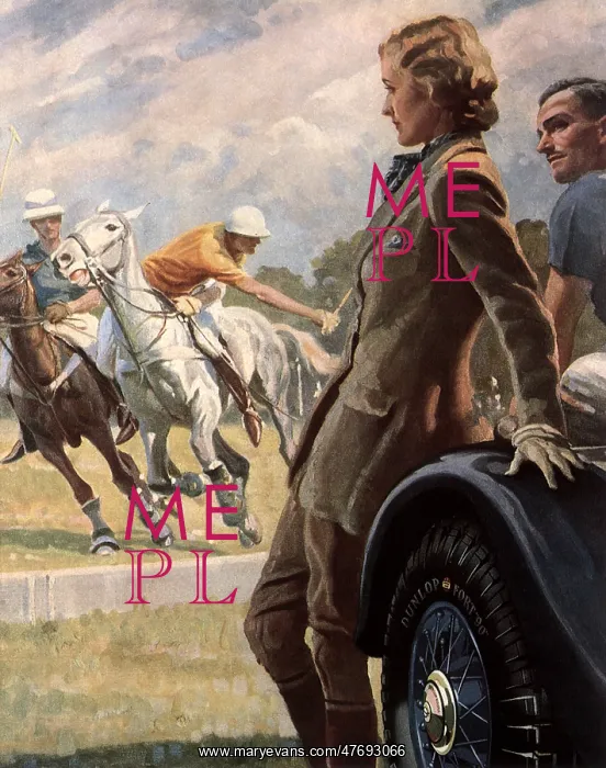 : Fan Admires Polo Player : Fan Admires Polo Player