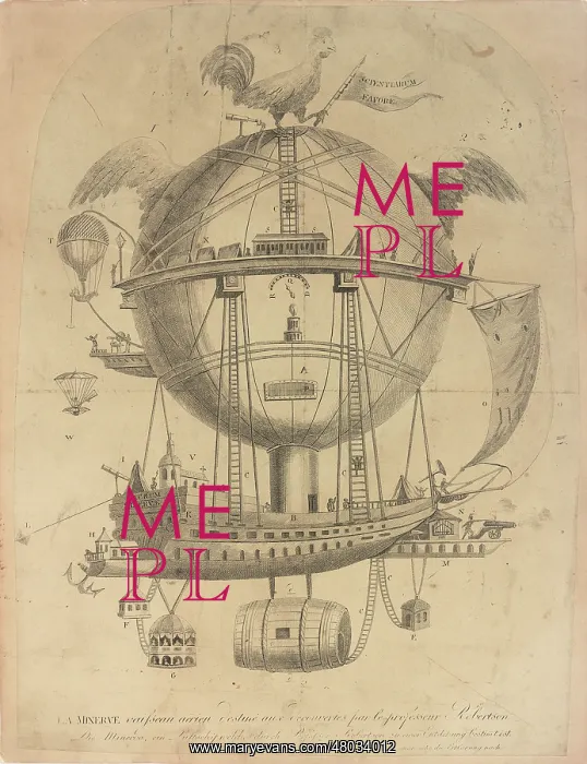 : Fanciful balloon, La Minerve : Fanciful balloon, La Minerve