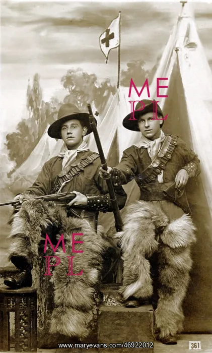 : Fancy dress - men dressed up as cowboys : Fancy dress - men dressed up as cowboys