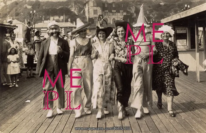  : Fancy dress on a seaside pier, c.1930