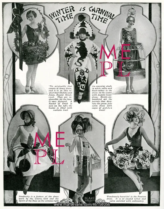 : Fancy dress for winter Carnival 1929 : Fancy dress for winter Carnival 1929