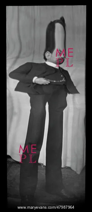 : Fancy portrait of a man in a distorting mirror : Fancy portrait of a man in a distorting mirror