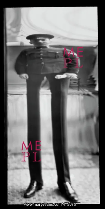 : Fancy portrait of a soldier in a distorting mirror : Fancy portrait of a soldier in a distorting mirror