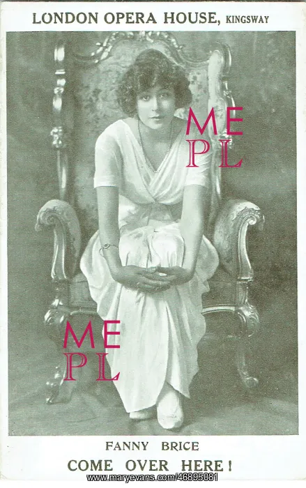 : Fanny Brice in Come Over Here by Mizner and Pemberton : Fanny Brice in Come Over Here by Mizner and Pemberton