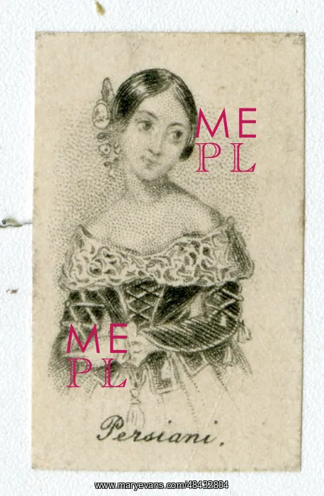 : Fanny Persiani, Italian opera singer : Fanny Persiani, Italian opera singer