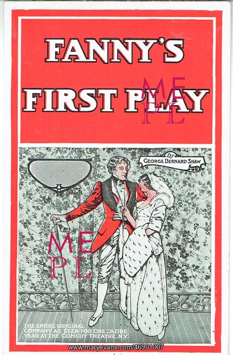 : Fanny's First Play by Bernard Shaw : Fanny's First Play by Bernard Shaw