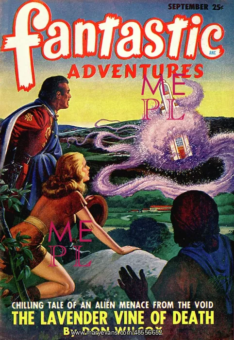 : Fantastic Adventures - The Lavender vine of death : Fantastic Adventures - The Lavender vine of death