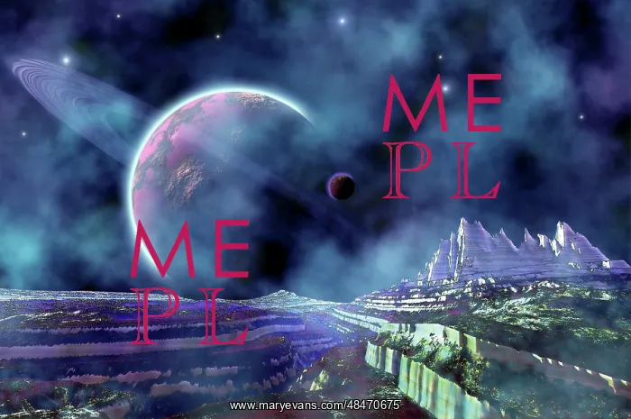 : Fantasy alien world view of the universe : Fantasy alien world view of the universe