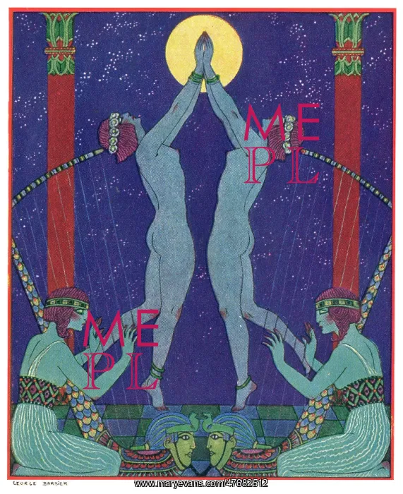 : Fantasy Egyptian dancing scene - Barbier : Fantasy Egyptian dancing scene - Barbier