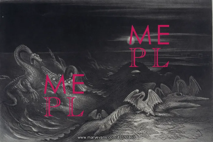  : A fantasy illustration of marine reptiles