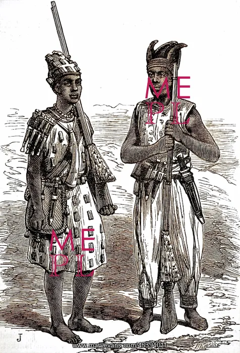 : Fante Soldiers serving with the British against the Ashanti : Fante Soldiers serving with the British against the Ashanti