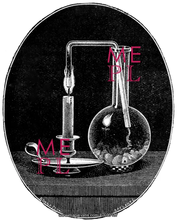 : Faraday's Experiment Investigating Candle Flame, 1892 : Faraday's Experiment Investigating Candle Flame, 1892