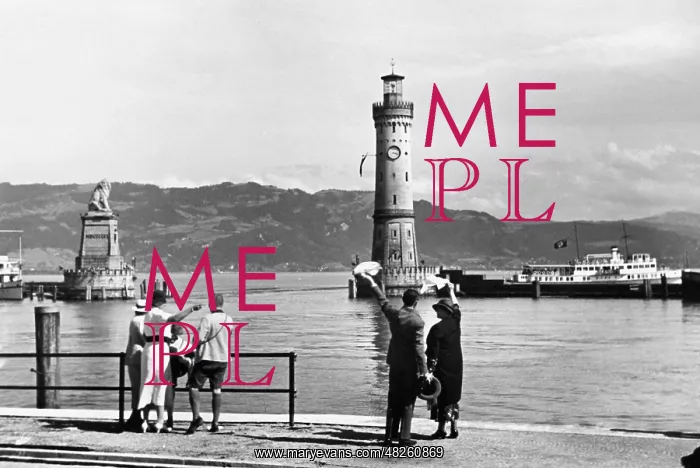 : Farewell at the harbour of Lindau, 1937 : Farewell at the harbour of Lindau, 1937