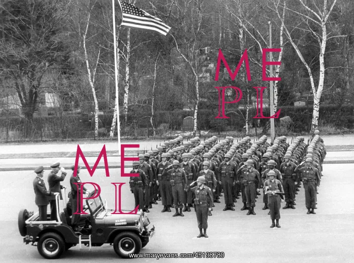 : Farewell parade for US General Clarke in Berlin : Farewell parade for US General Clarke in Berlin