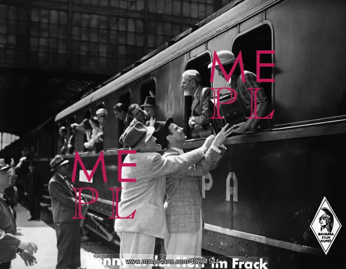 : Farewell scene at the train station, 1942 : Farewell scene at the train station, 1942