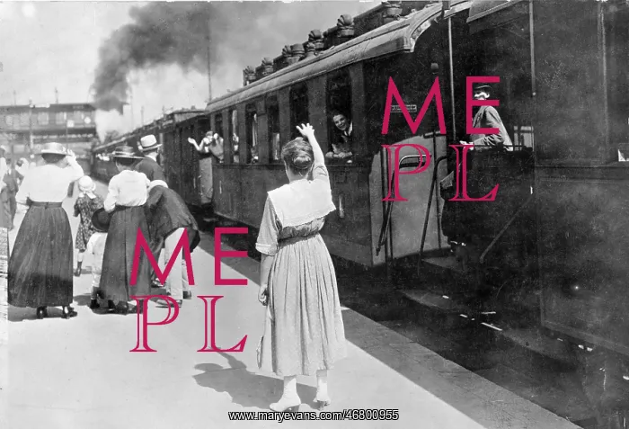 : Farewell at a train station in Germany : Farewell at a train station in Germany