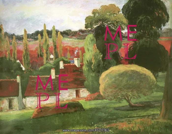 : A Farm in Brittany, by Gauguin : A Farm in Brittany, by Gauguin