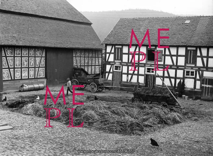 : Farm in Hessen in the 1930s : Farm in Hessen in the 1930s