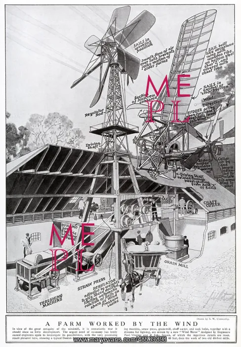 : Farm worked by wind 1921 : Farm worked by wind 1921