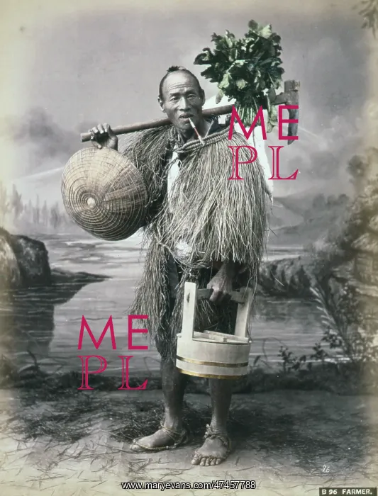 : Farmer. Photograph shows a studio portrait of a farmer : Farmer. Photograph shows a studio portrait of a farmer