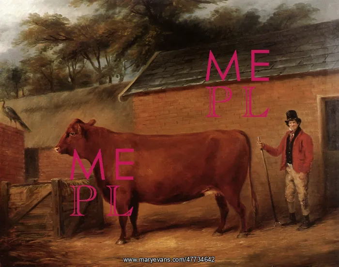  : Farmer and Red Poll Cow