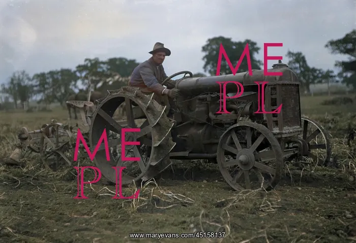 : FARMER ON HIS TRACTOR : FARMER ON HIS TRACTOR