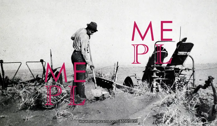 : Farmer working during the Black Blizzard Dust : Farmer working during the Black Blizzard Dust